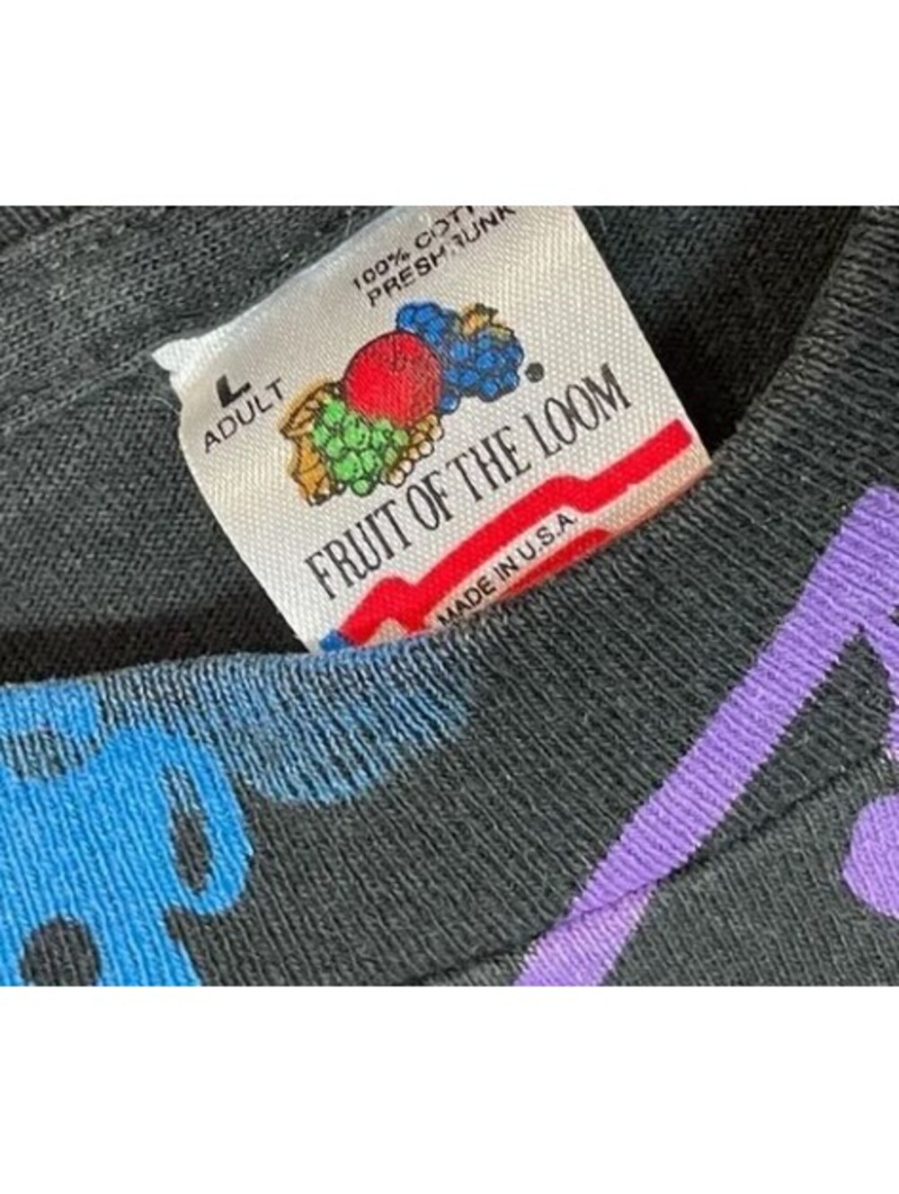 ORIGINAL Vintage 1990s Grateful Dead AOP T-shirt sz L Made in USA DEAD SPACES - Picture 5 of 7